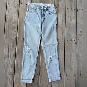Cotton On Light Blue Stretch Mom Jeans